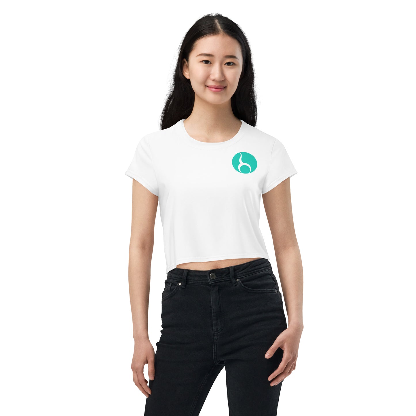 All-Over Print Crop Tee