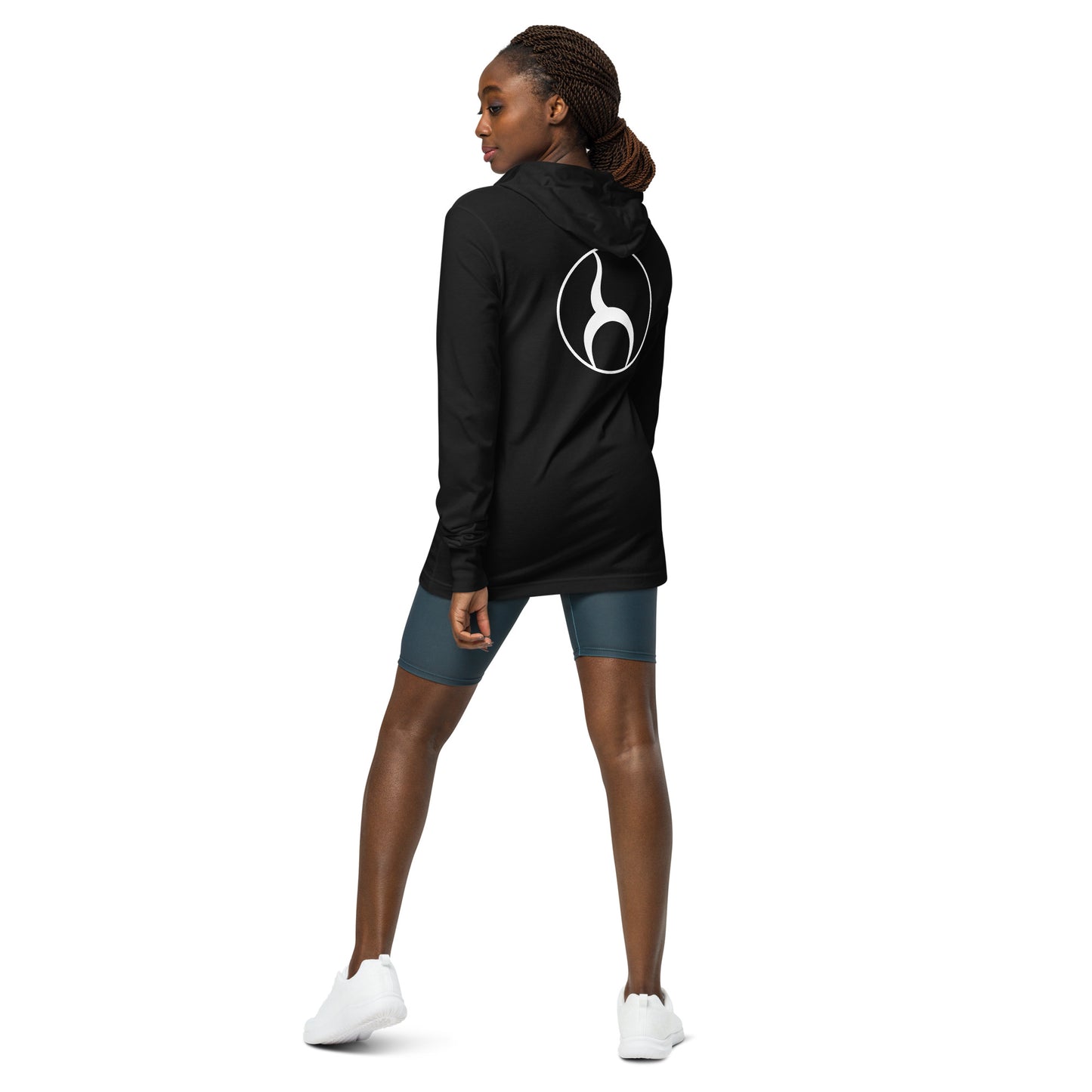 Unisex Hooded long-sleeve tee