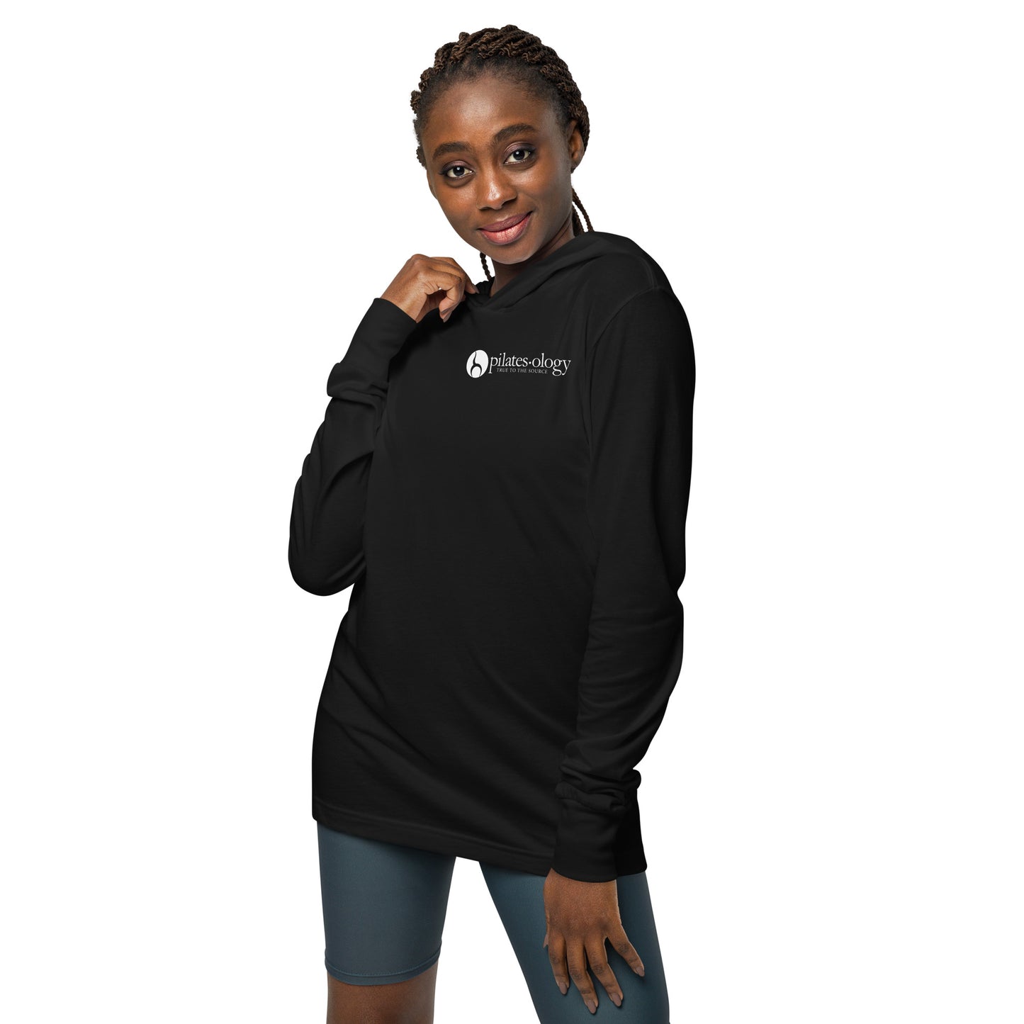 Unisex Hooded long-sleeve tee